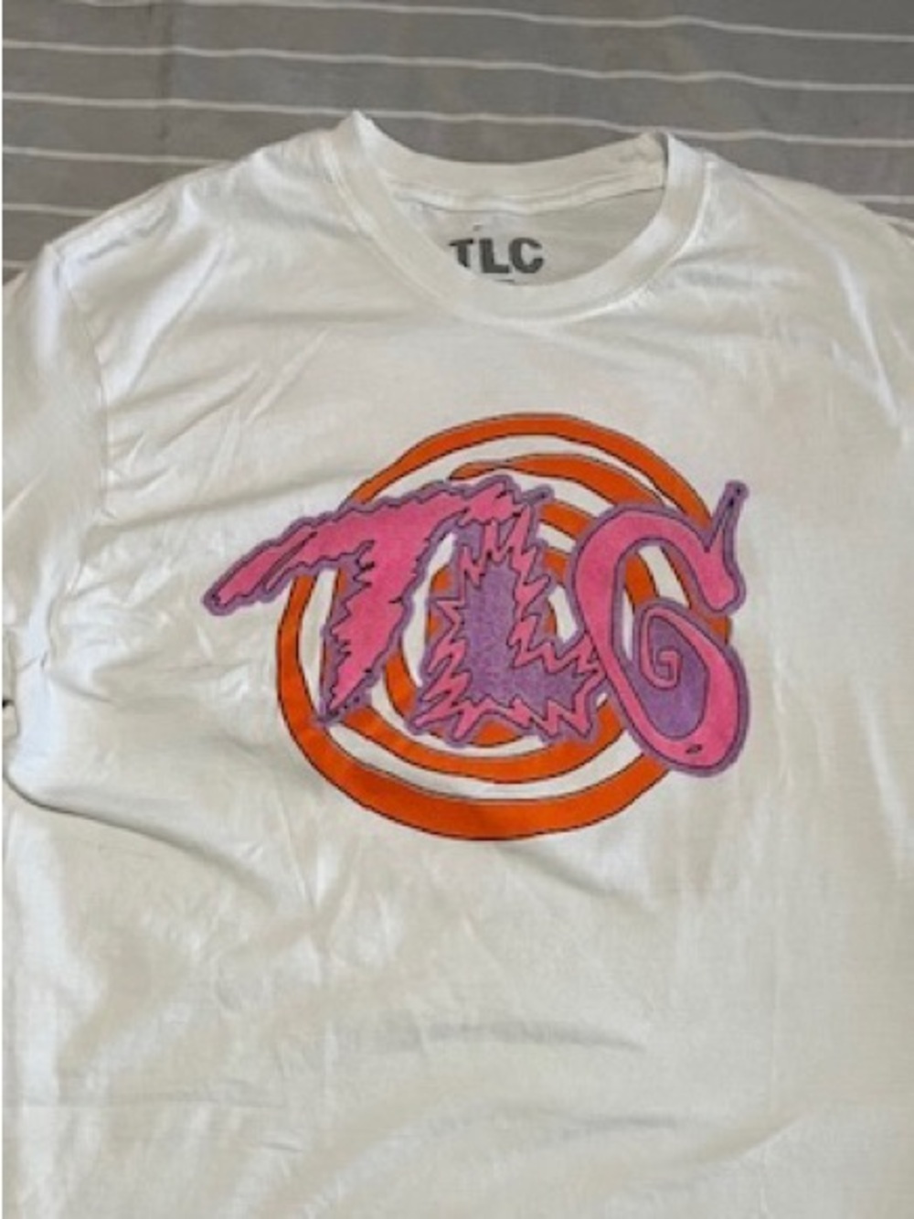 TLC White Tee Shirt NO SCRUBS NO SCRUBS vintage
